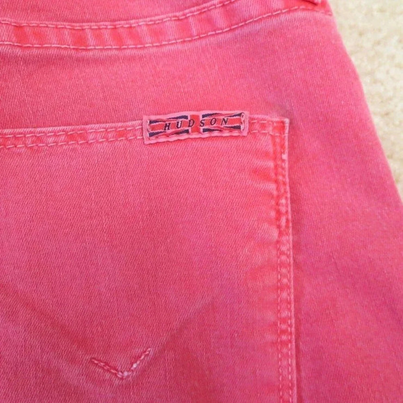 Hudson Skinny Jean Jeggings Size 26 Mid-Rise Red - Picture 9 of 10